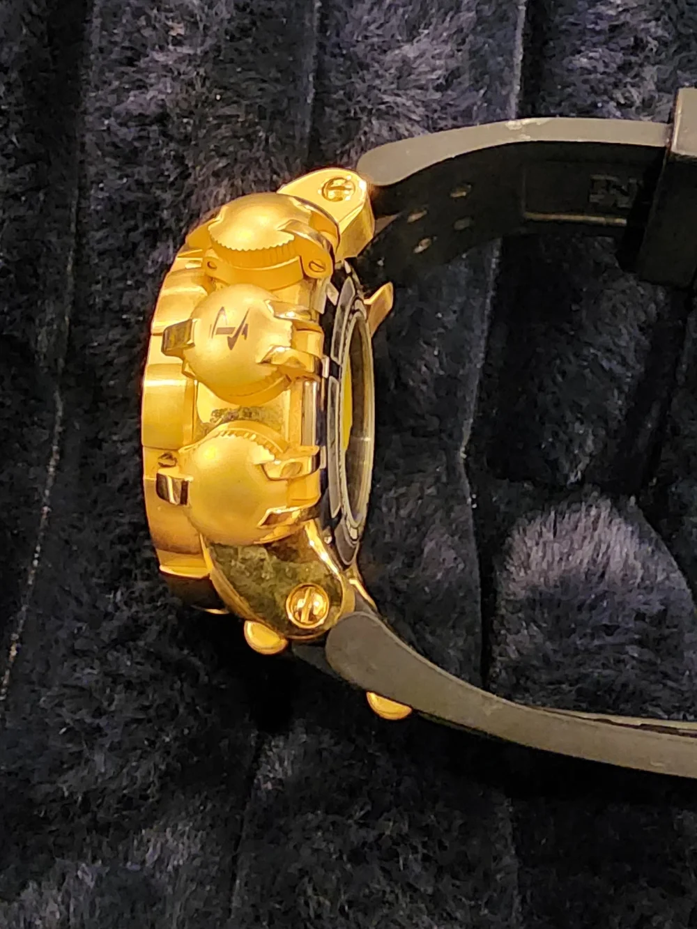 Invicta Men’s Gold and Black Chronograph Watch